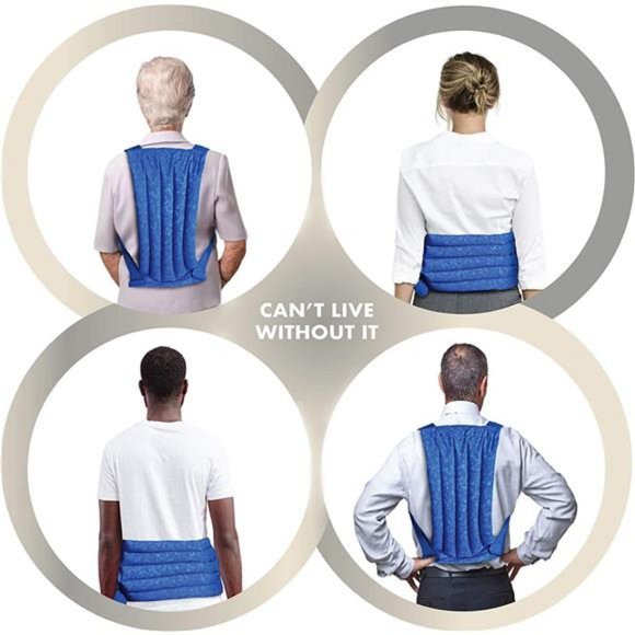 Microwave Heating Pad for Back & Spine - 1 Pack Blue Marble - Picture 6 of 6